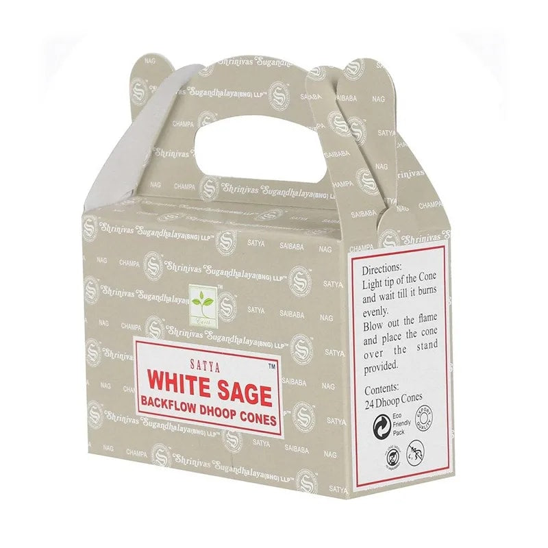 Cônes d'encens à refoulement Sauge Blanche