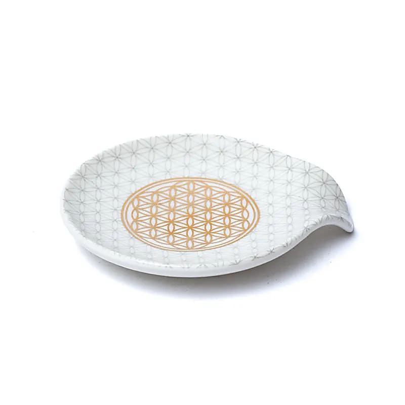 Soporte para bolsitas de té Flor de la vida