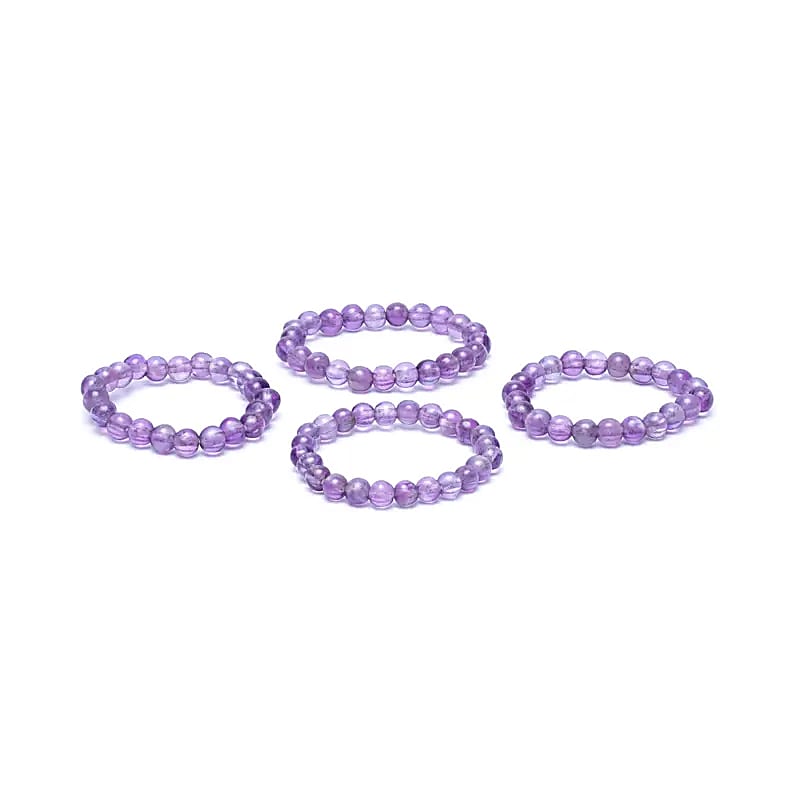 Anillo elástico de amatista