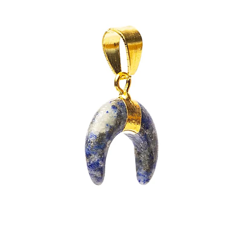 Anhänger Halbmond Lapislazuli
