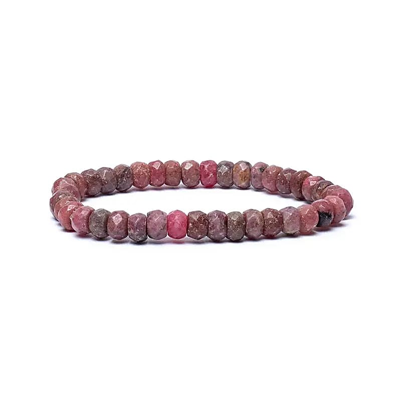 Bracelet thulite à facettes qualité AA élastique