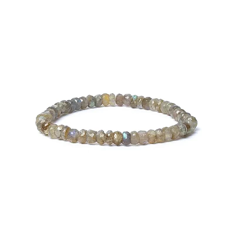 Bracelet labradorite à facette qualité AA élastique