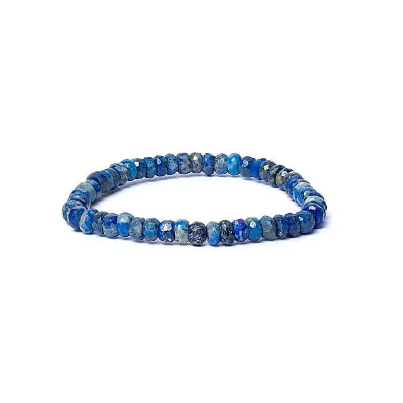 Armband Lapislazuli Facette AA Qualität elastisch