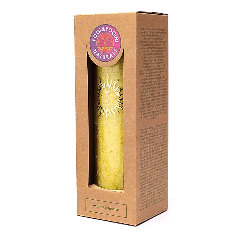 Vela de estearina sol amarillo sin perfume