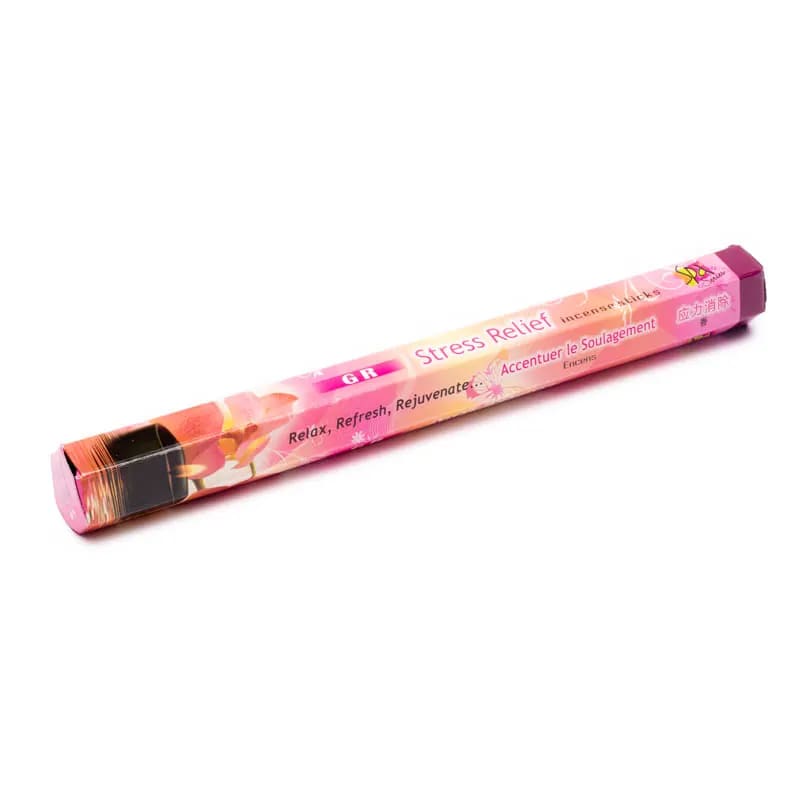 Encens Stress Relief en boite hexagonale