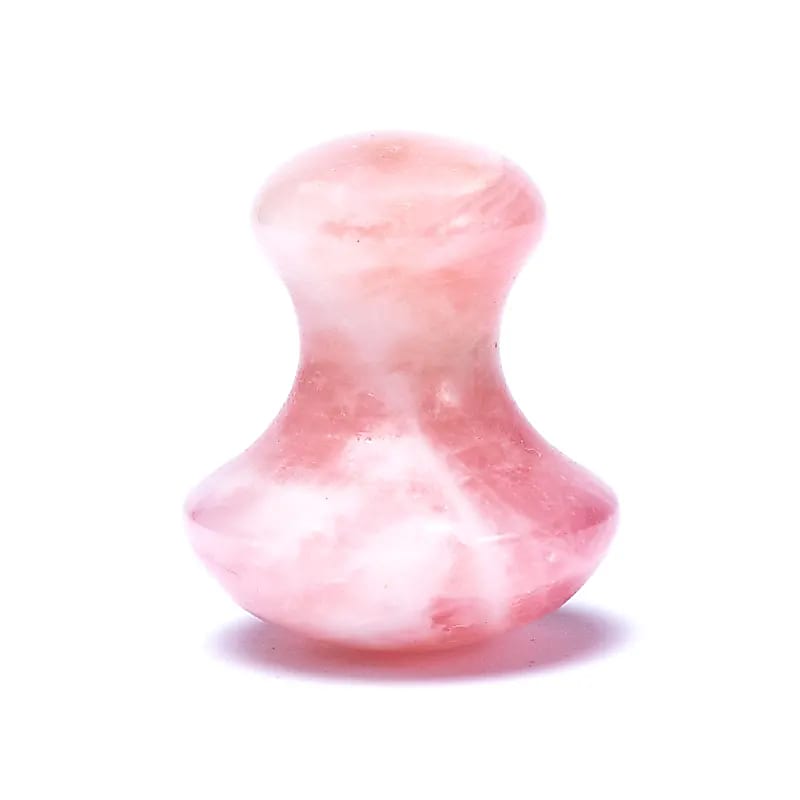 Massaggiatore a forma di fungo quarzo rosa