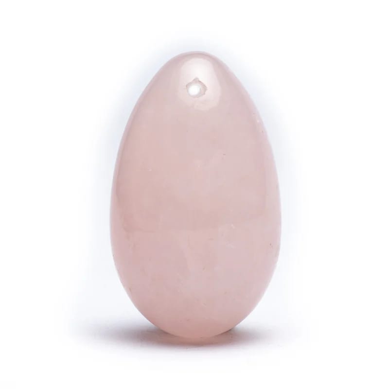 Huevo de Yoni en cuarzo rosa