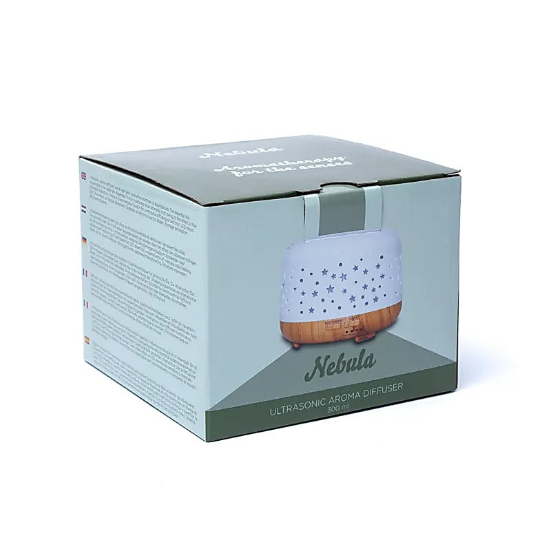 Aroma diffuser Nebula round white / wood print