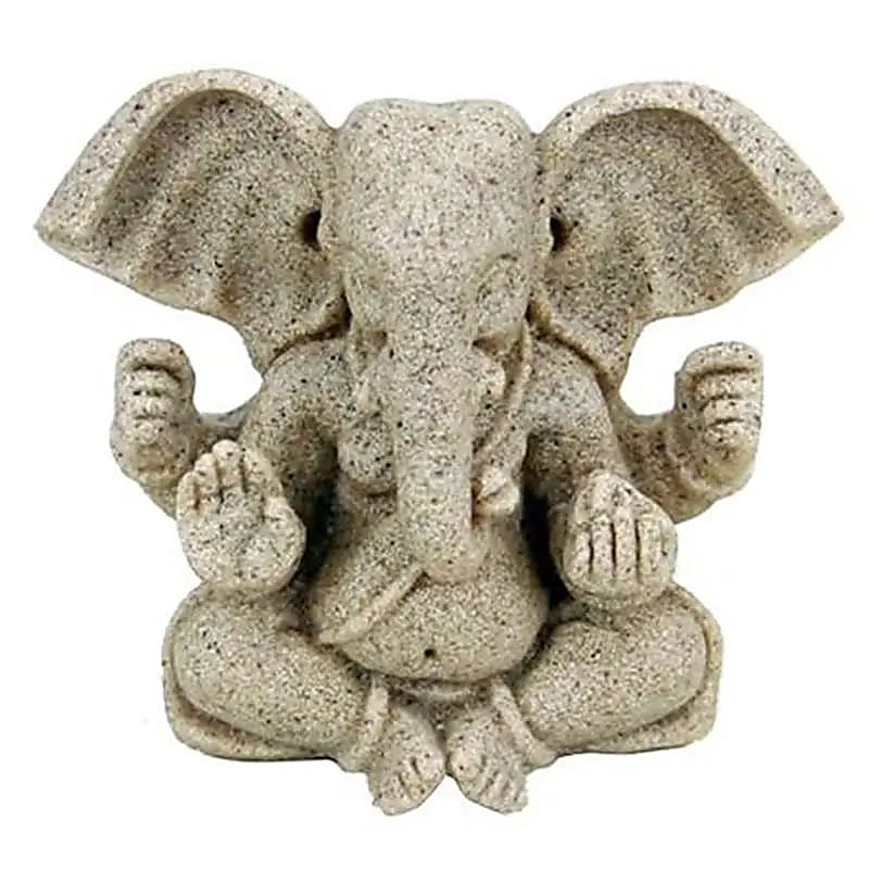 Ganesha estatuilla de resina y arenisca