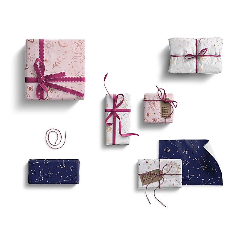 Papier cadeau Astrologie 3 feuilles