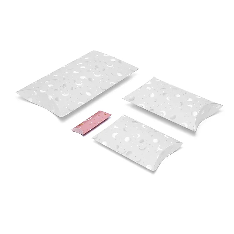 Geschenkverpakking S roze maan en sterren