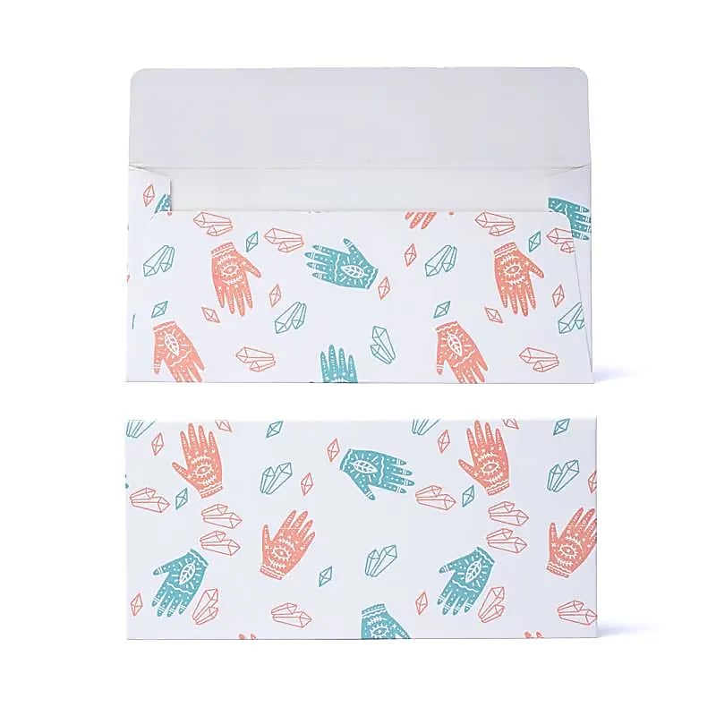 Busta per carta regalo mano divina e gemme