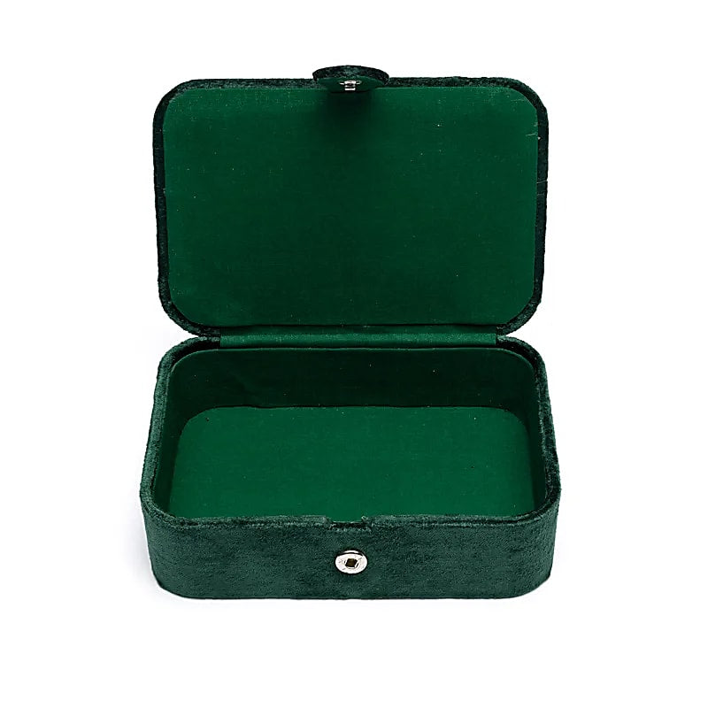 Joyero / tarot terciopelo verde con Árbol de la Vida y corazones
