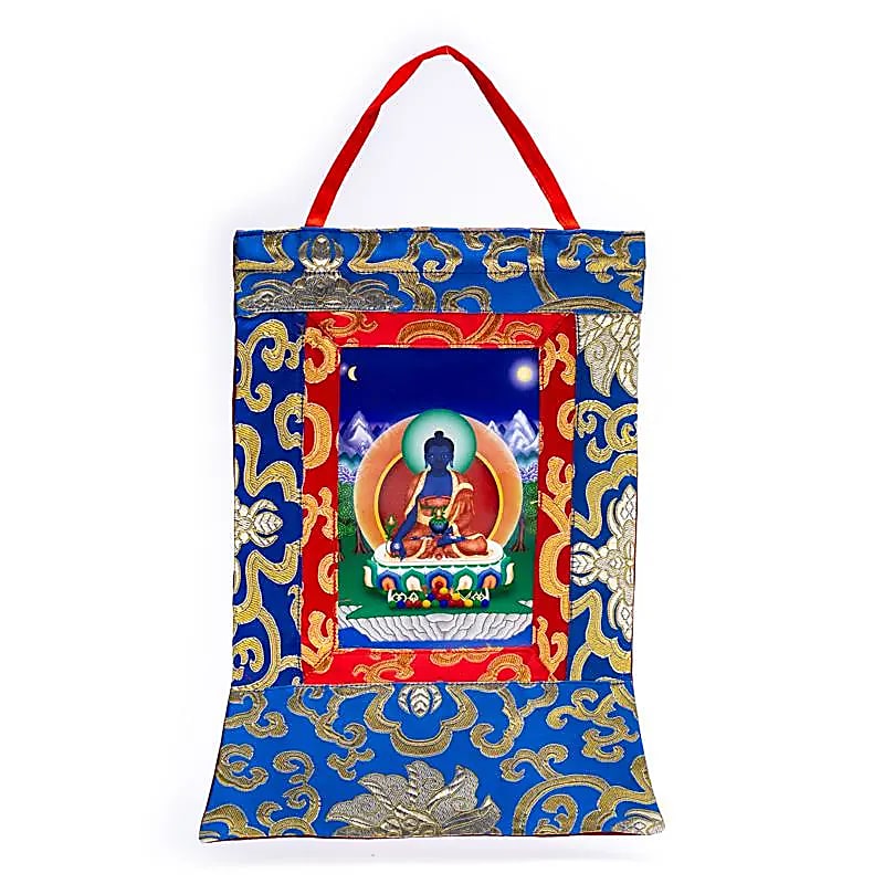 Bouddha de médecine Thangka imprimée