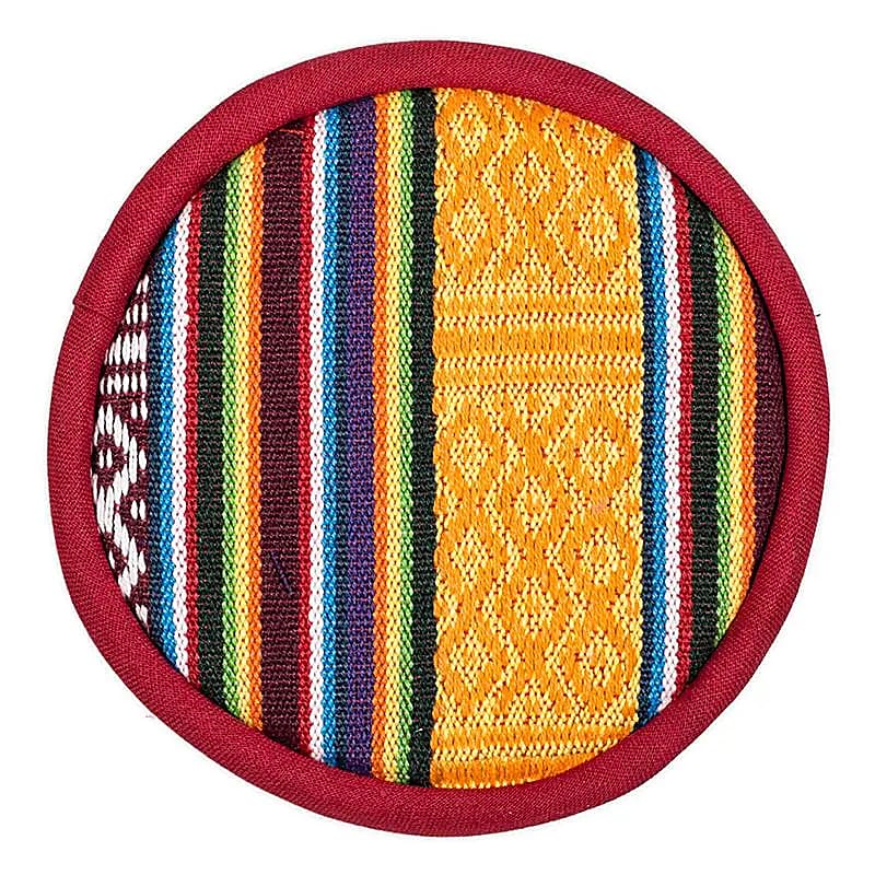 Coussin pour bol chantant tibétain design tribal