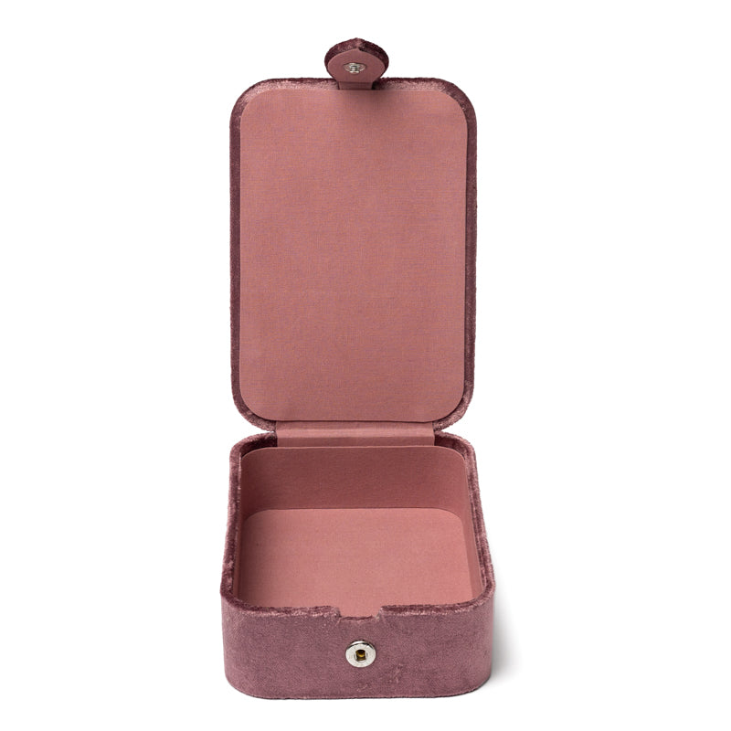 Schmuck- / Tarotkästchen Samt rosa mit Göttin