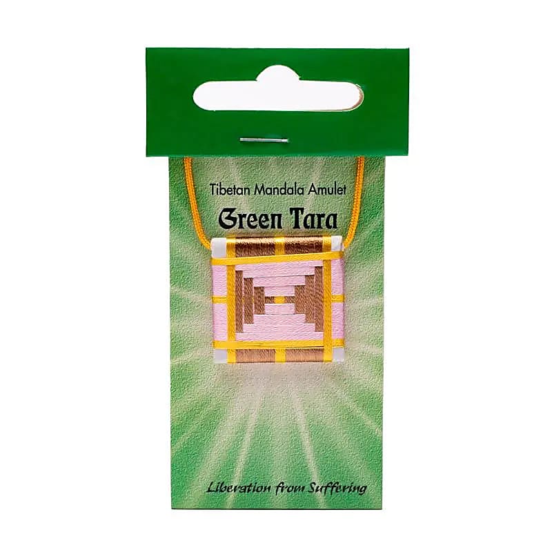 Mandala Talisman pendant Green Tara