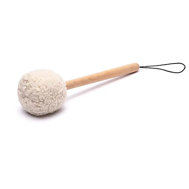 Batteur de gong à poignée à tête douce en bois