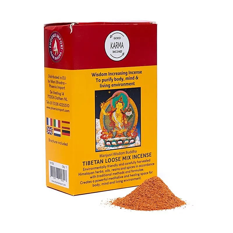 Poudre d'encens tibétain Augmentation de la sagesse