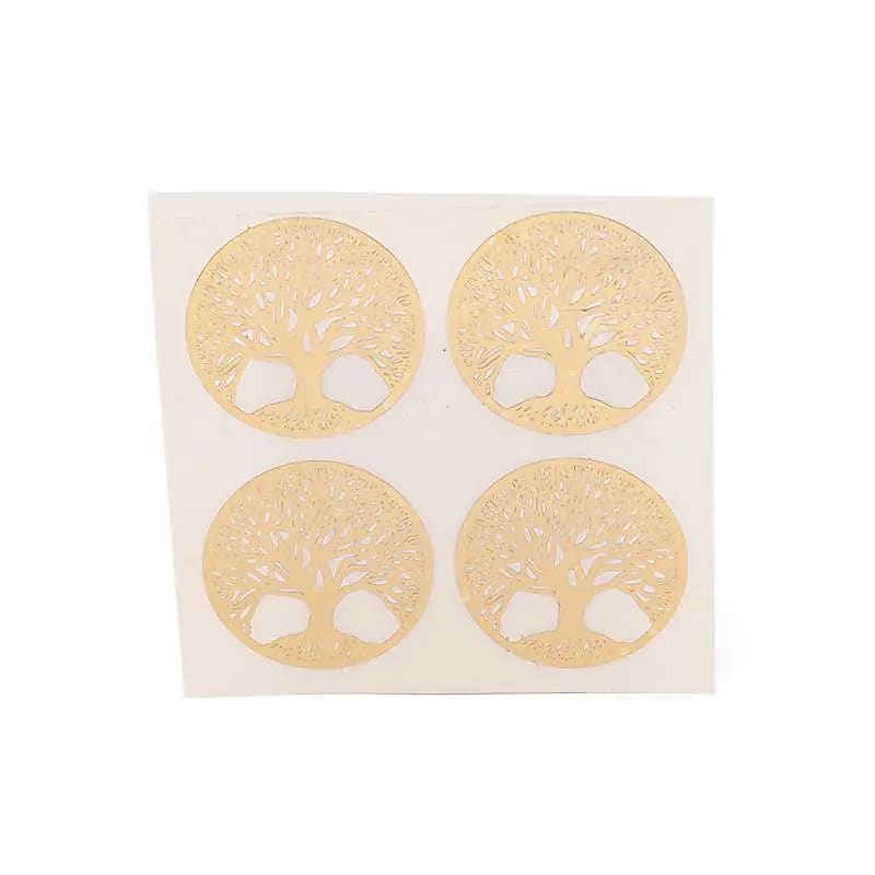 Metal sticker Tree of life gold 4x