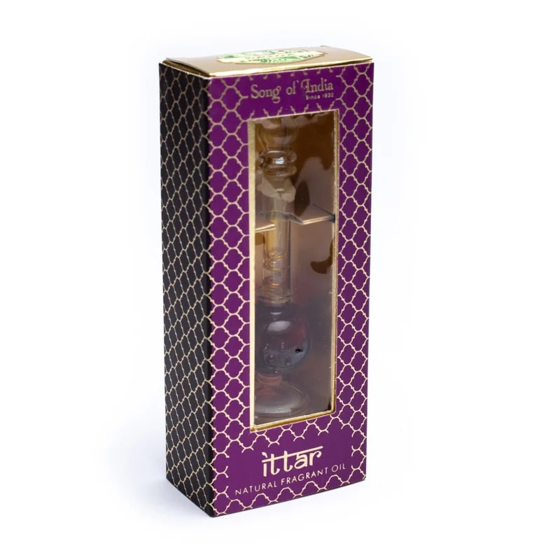 Geurolie in handgeblazen flesje patchouli
