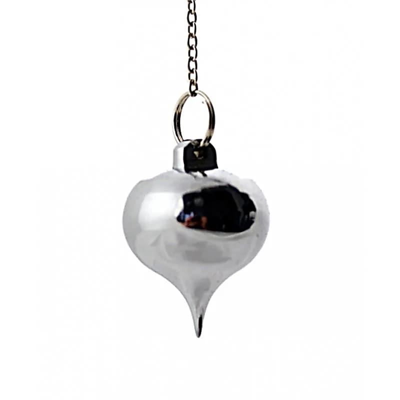 Pendule en laiton chromé avec receptacle