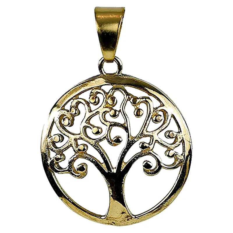 Ciondolo Albero della vita ottone dorato
