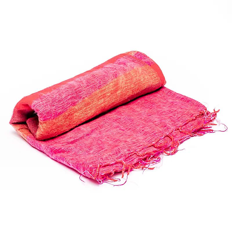 Meditationsdecke rot/rosa/orange