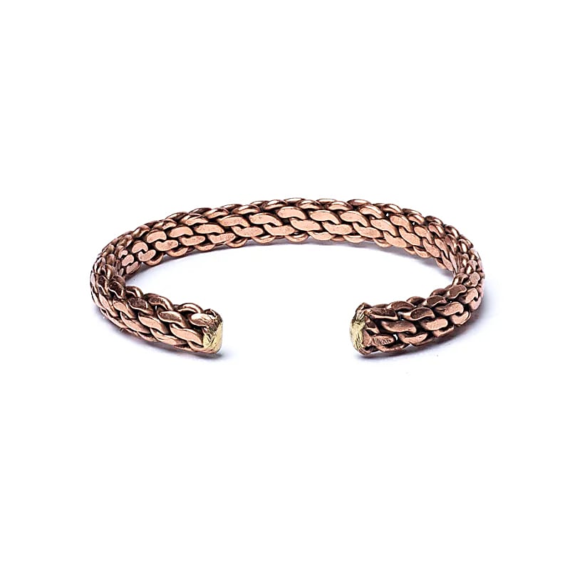 Bracelet chaîne couleur bronze