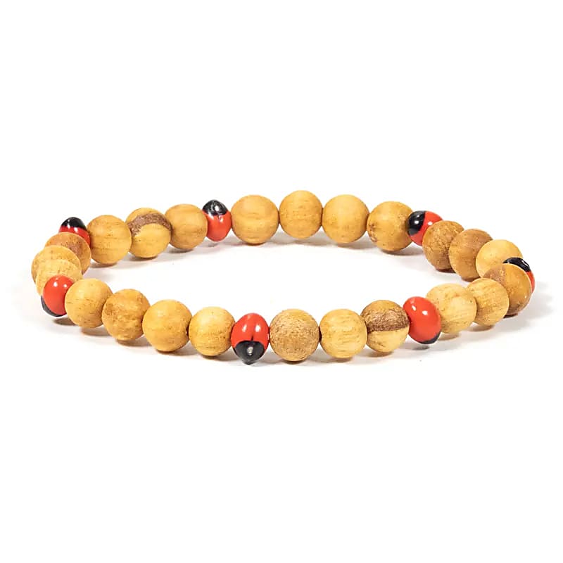 Bracelet Palo Santo avec perles Huayruro