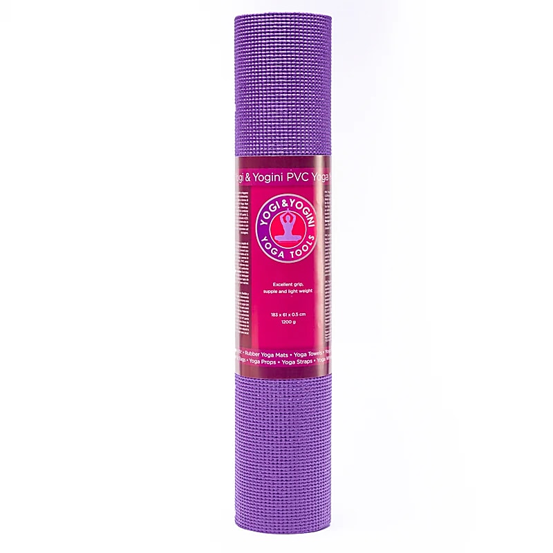 Tappetino yoga PVC Yogi & Yogini viola