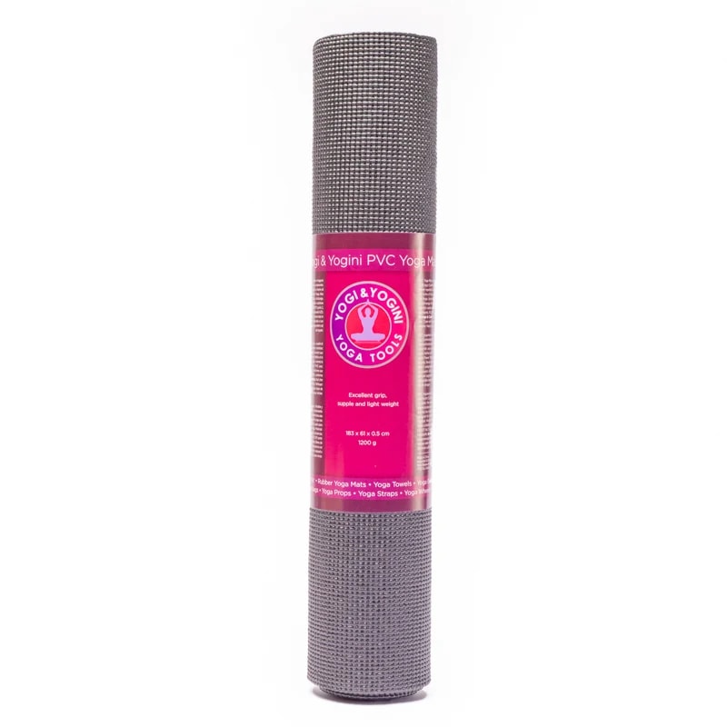 Tapis Yoga PVC Yogi & Yogini noir