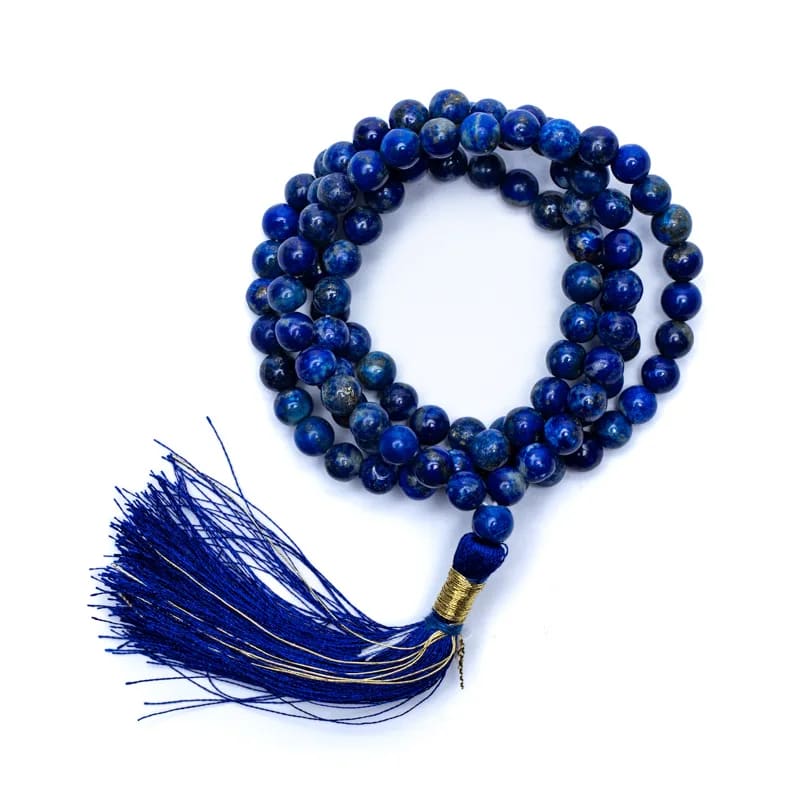 Mala Lapis Lazuli AA-kwaliteit 108 kralen + tasje