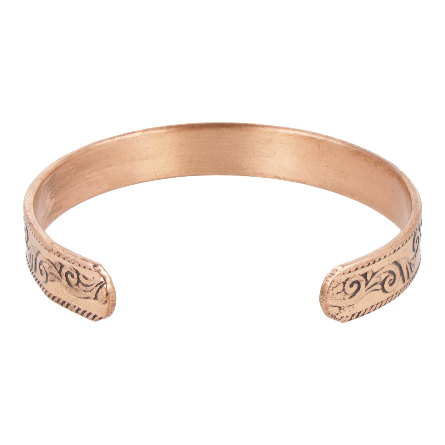 Bracciale rame motivo loto magnetico