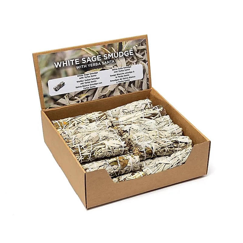 Smudge de Sauge Blanche avec Yerba Santa S par 24 en présentoir