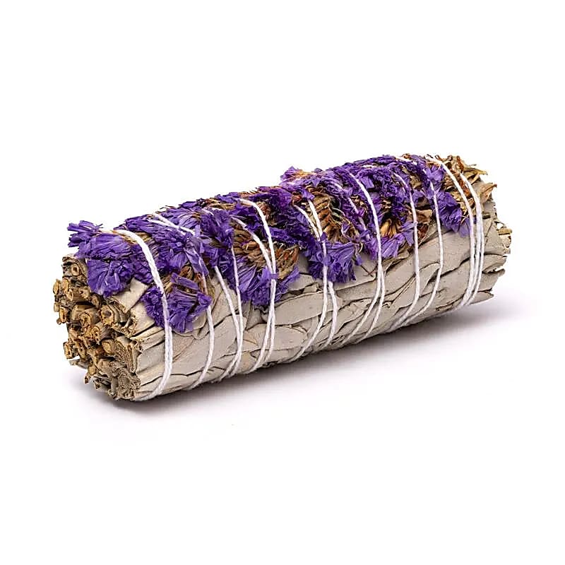 White Sage smudge with purple sinuata per 24 in display