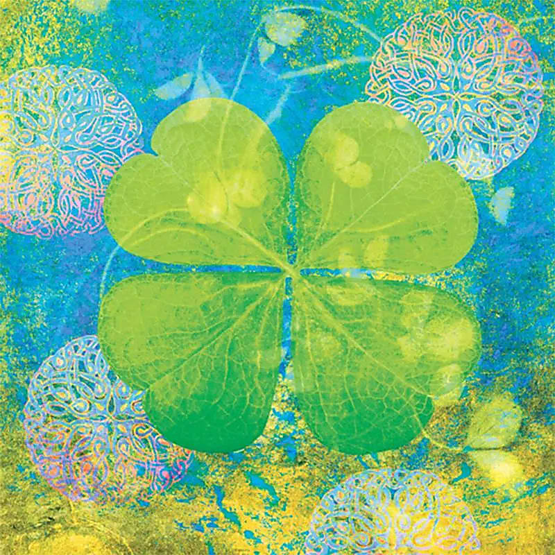 Doble tarjeta de felicitación Good luck