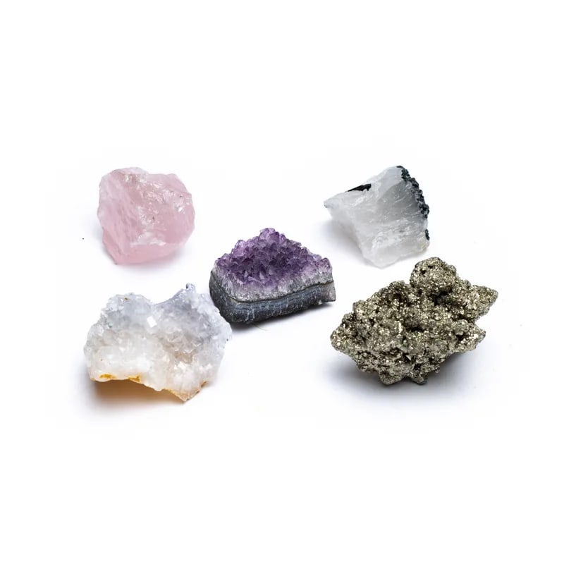 Caja de regalo minerales de cristal de roca