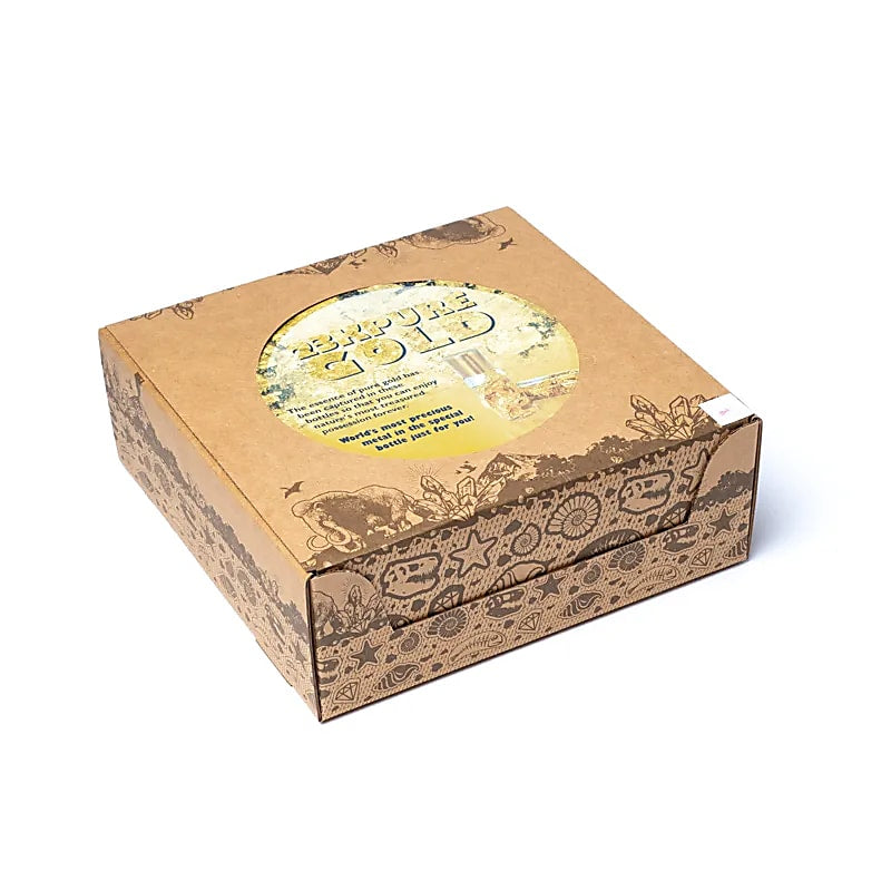 Présentoir de bouteilles avec feuille d'or pur - 60 pièces - 8x6x1cm; 10g