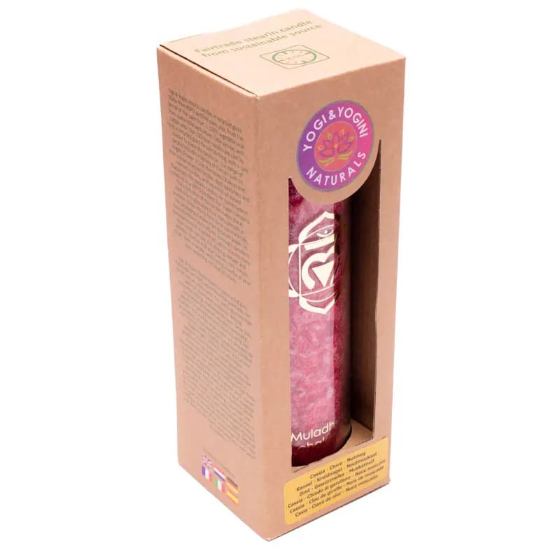 Vela perfumada 1er chakra estearina 100 horas