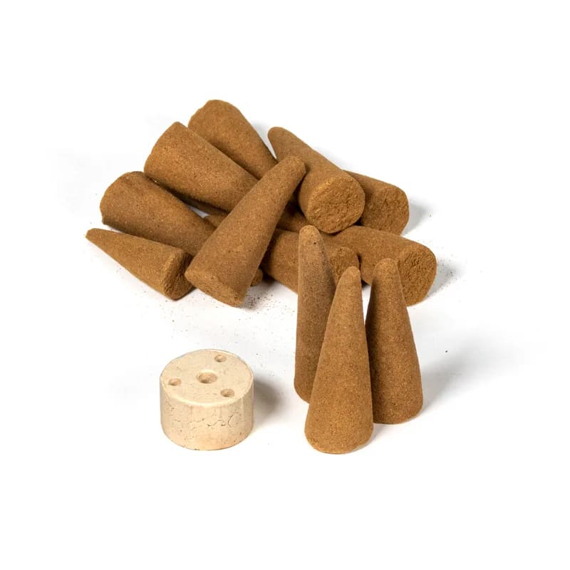 Organic Goodness Conos incienso Salvia Blanca + quemador