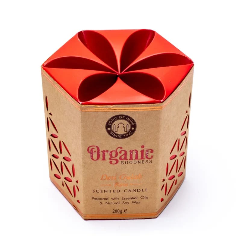Organic Goodness soja was kaars Roos