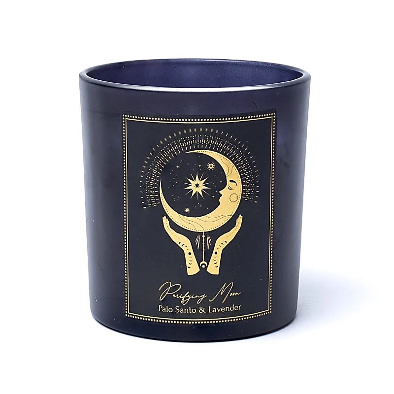 Bougie d'intention Puryfing Moon en verre