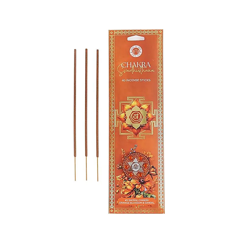 Räucherstäbchen Svadhisthana Chakra Orangenblüte & Sandelholz