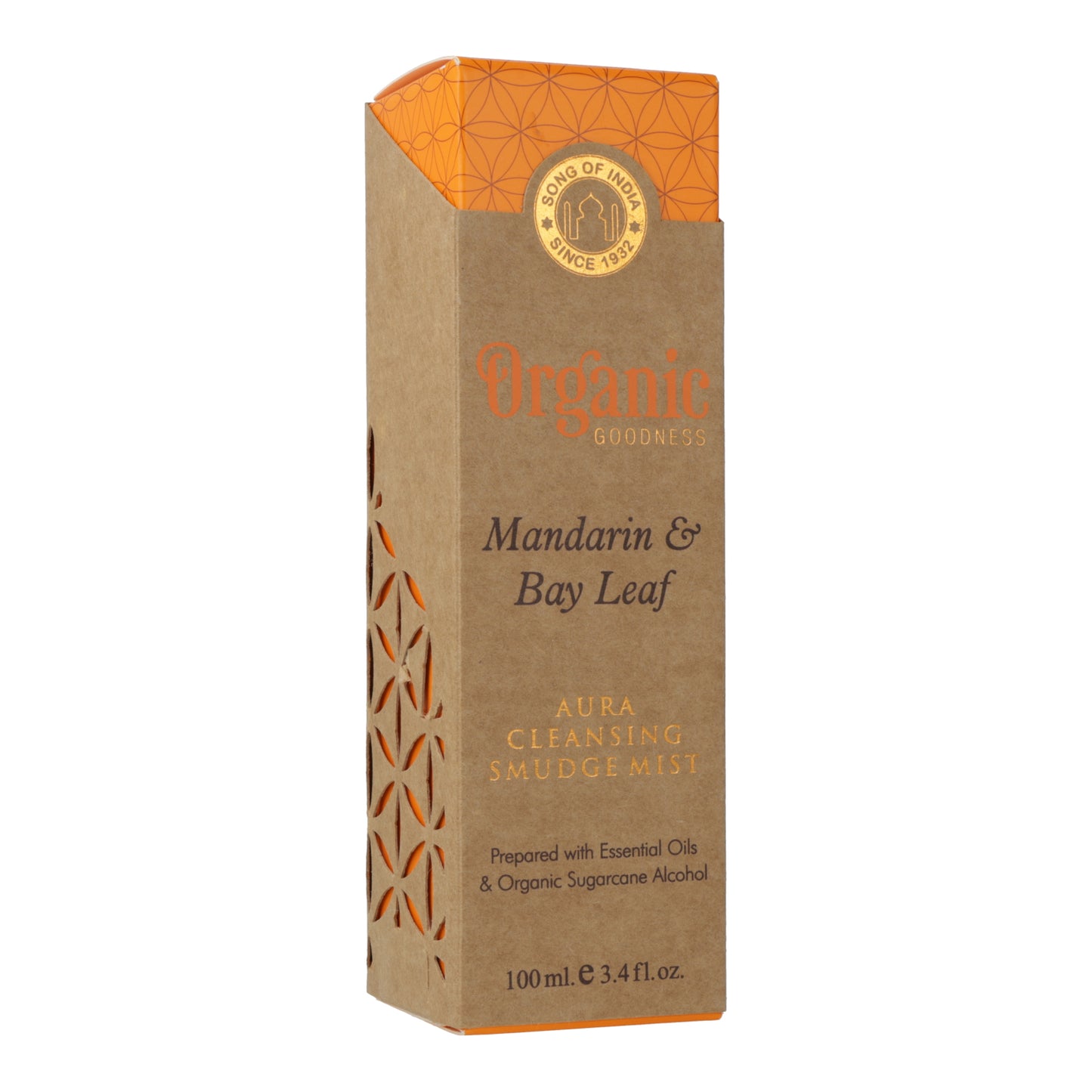 Smudge room spray Organic Goodness Mandarijn & Laurierblad