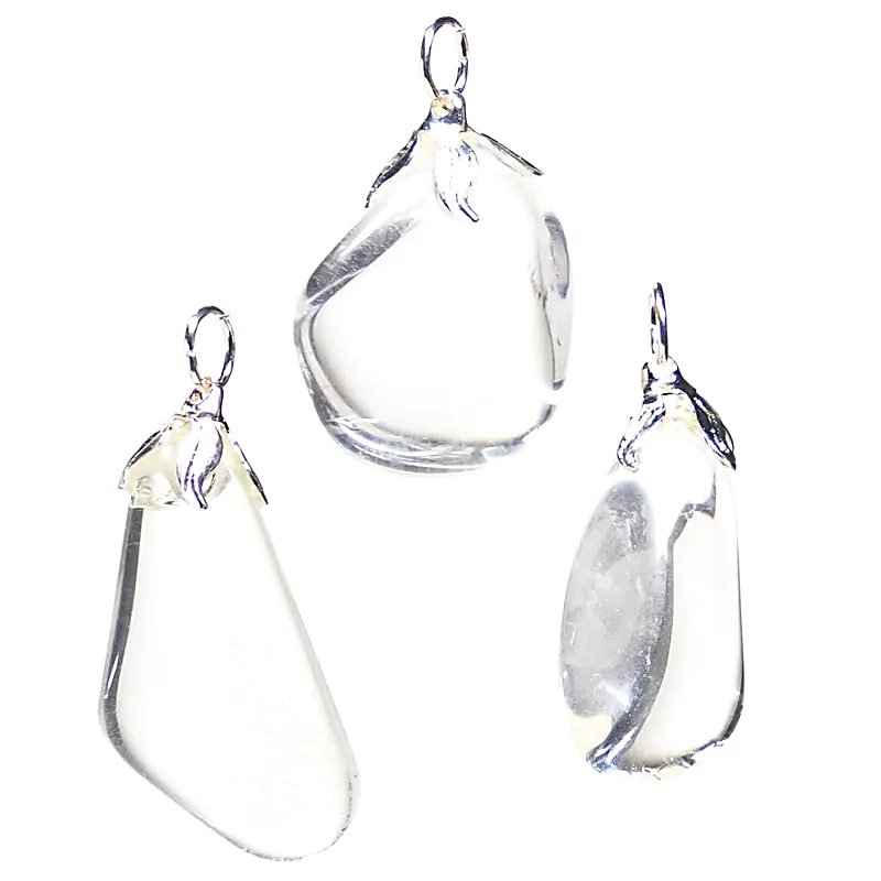 Pendentif pierre gemme Cristal de roche