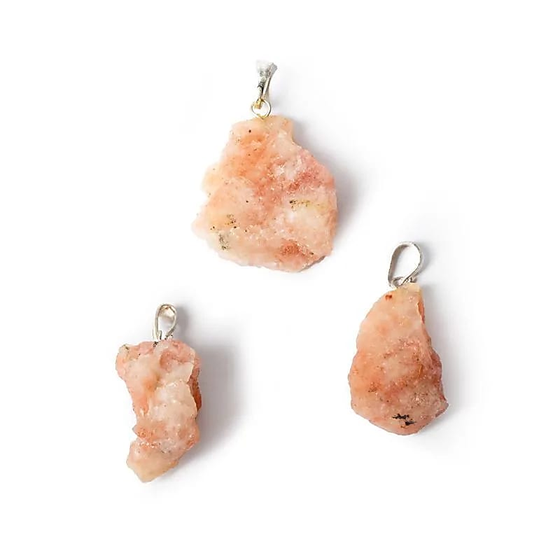 Pendentif pierre précieuse de Soleil brute