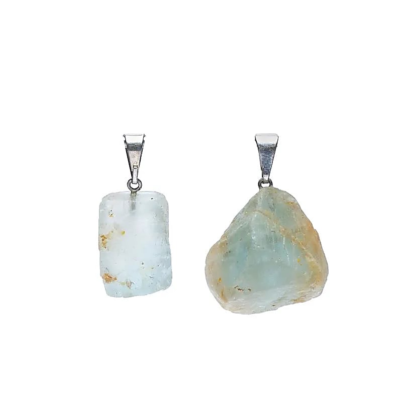 Pendentif Topaze Bleue Brute