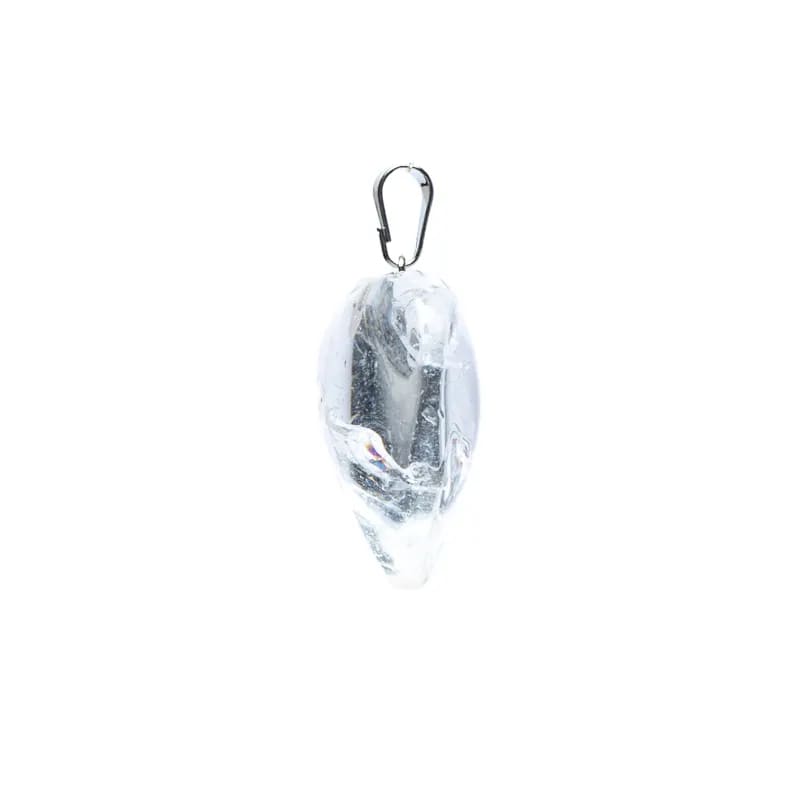 Colgante de cristal de roca en forma de corazón