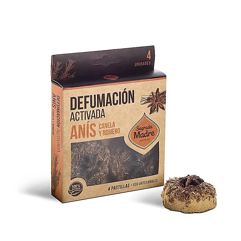 Sagrada Madre disques d'encens Anis, Cannelle & Romarin